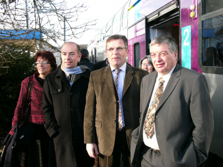 Inauguration des nouveaux trains régionaux (TER)