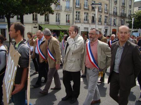 Manifestation des producteurs de lait