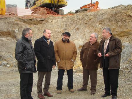Visite du chantier du parc éolien